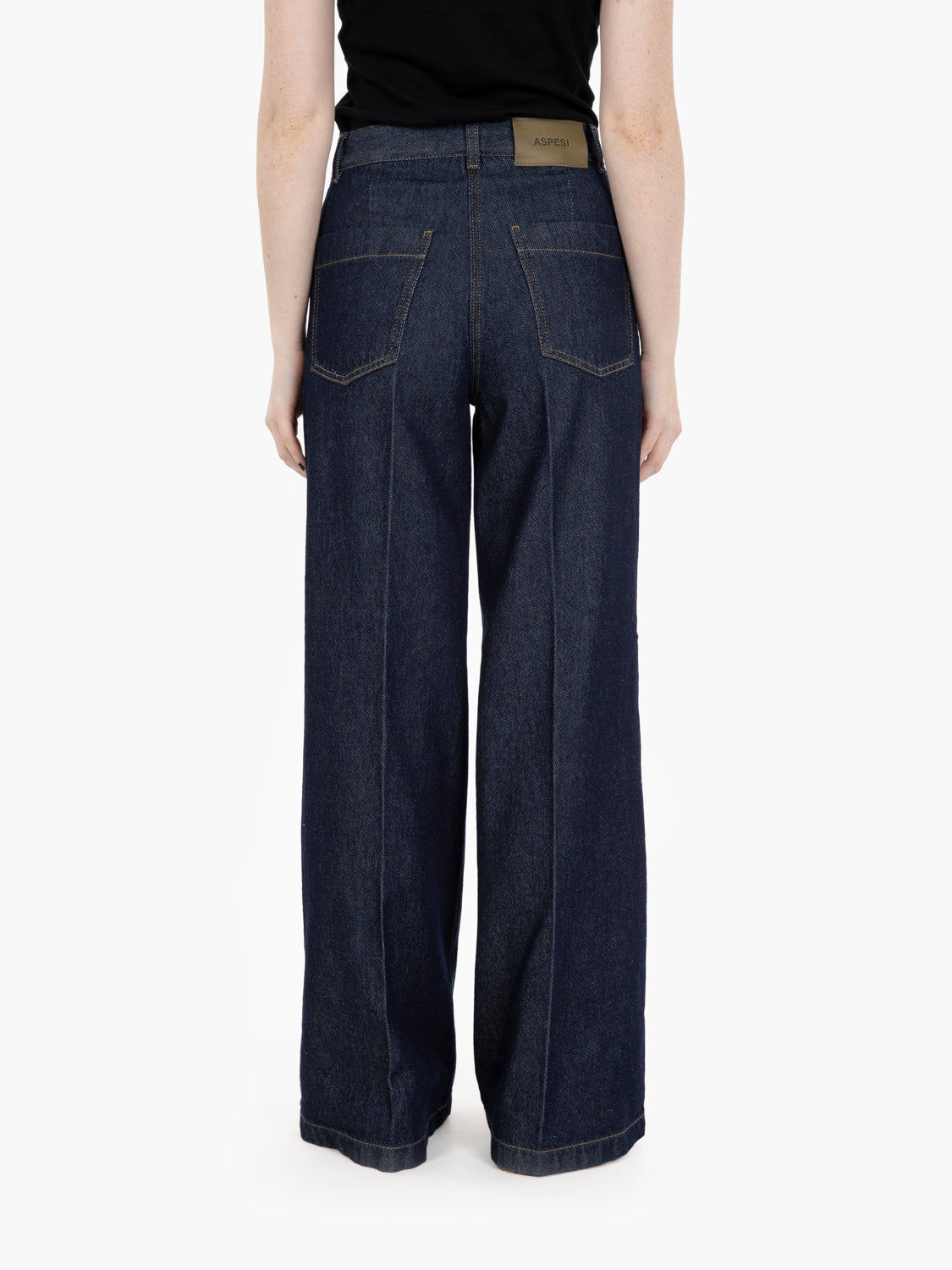 Blue denim palazzo jeans