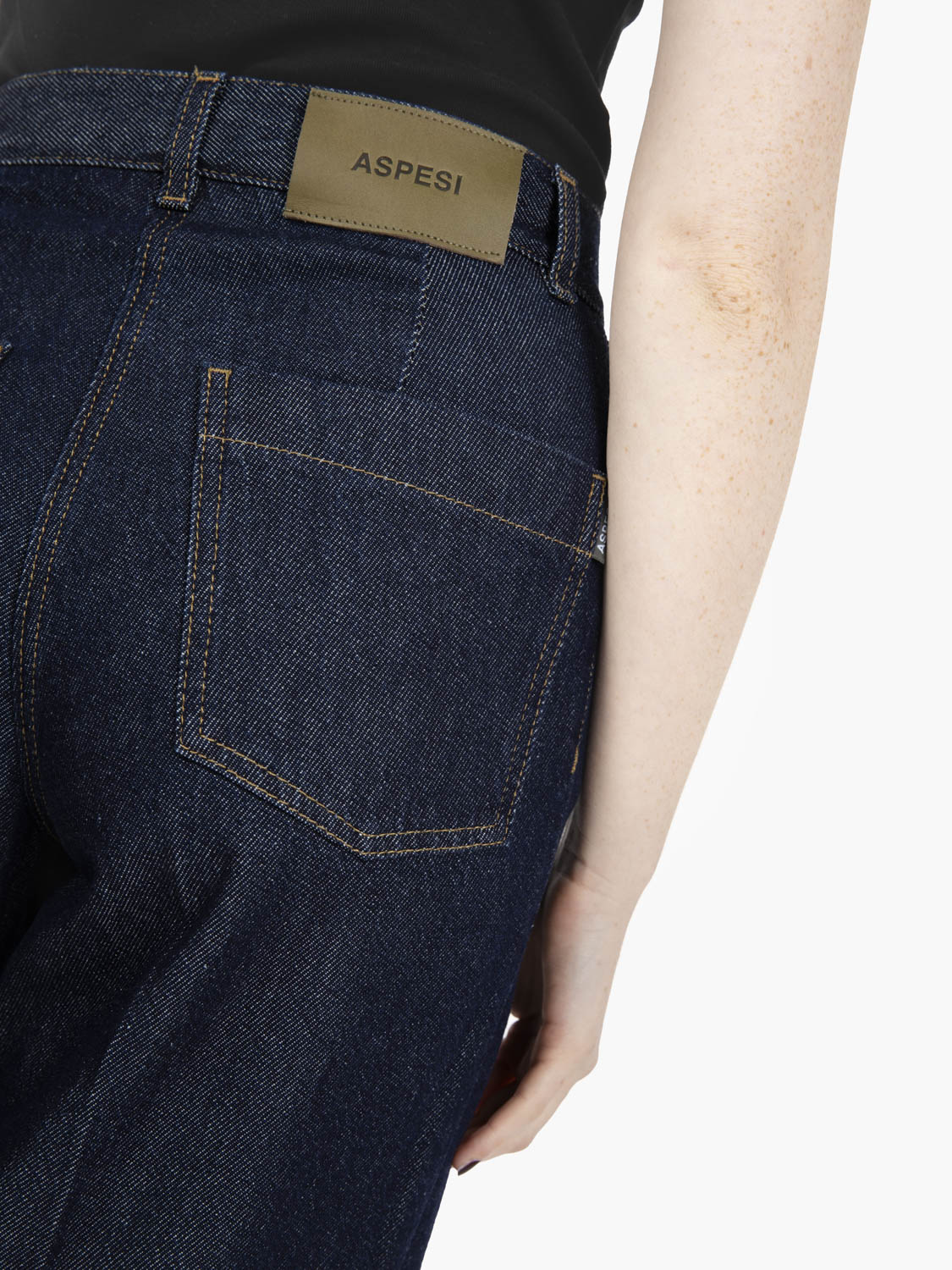 Blue denim palazzo jeans