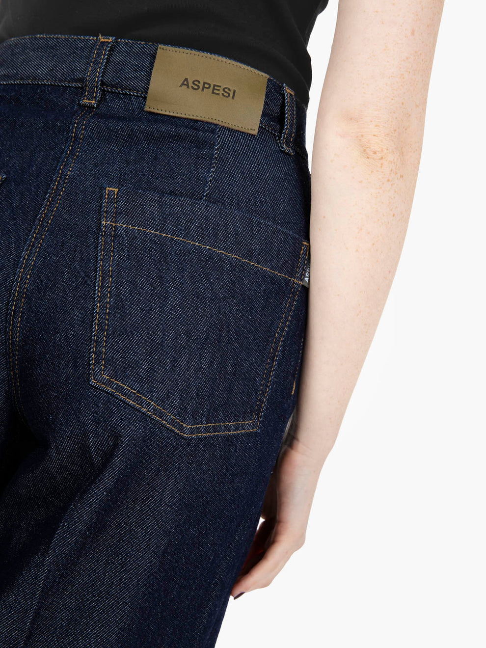 Blue denim palazzo jeans