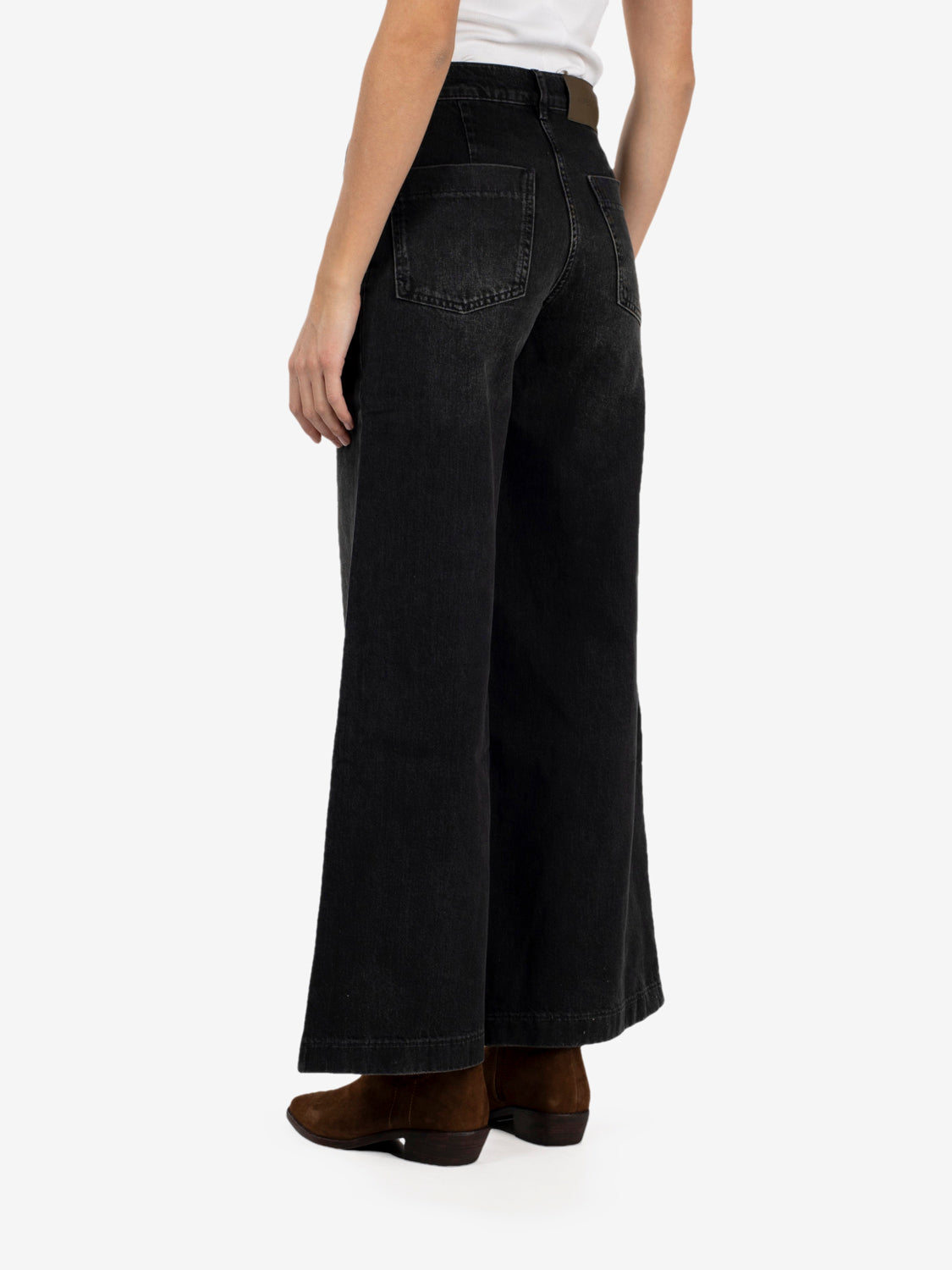 Black flared leg jeans