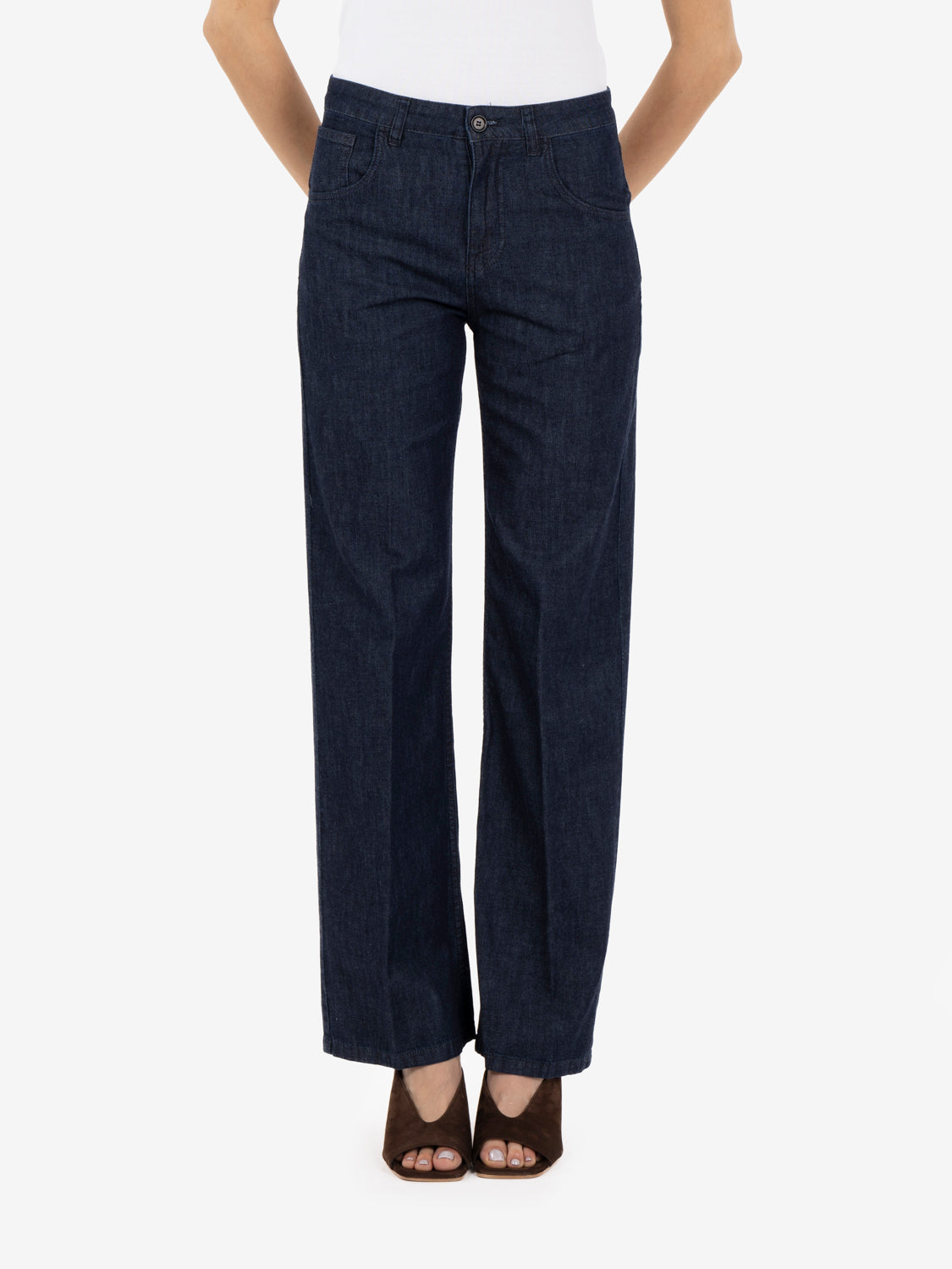Dark denim pants