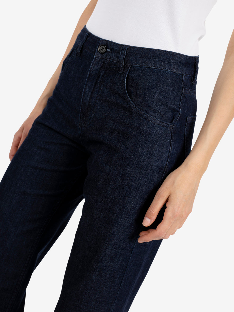 Dark denim pants