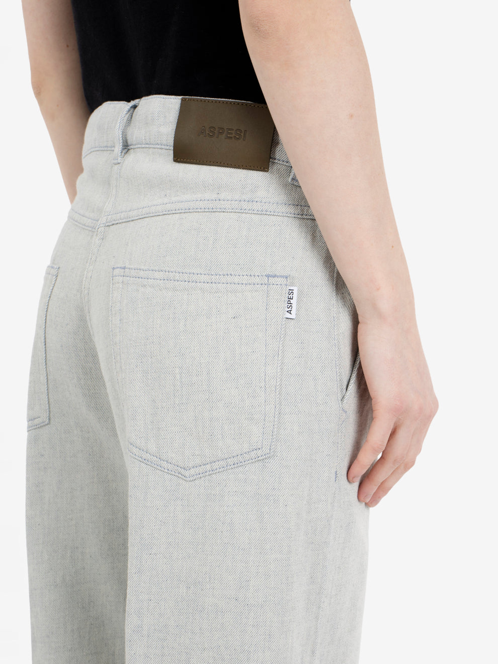 Pantaloni in denim sasso
