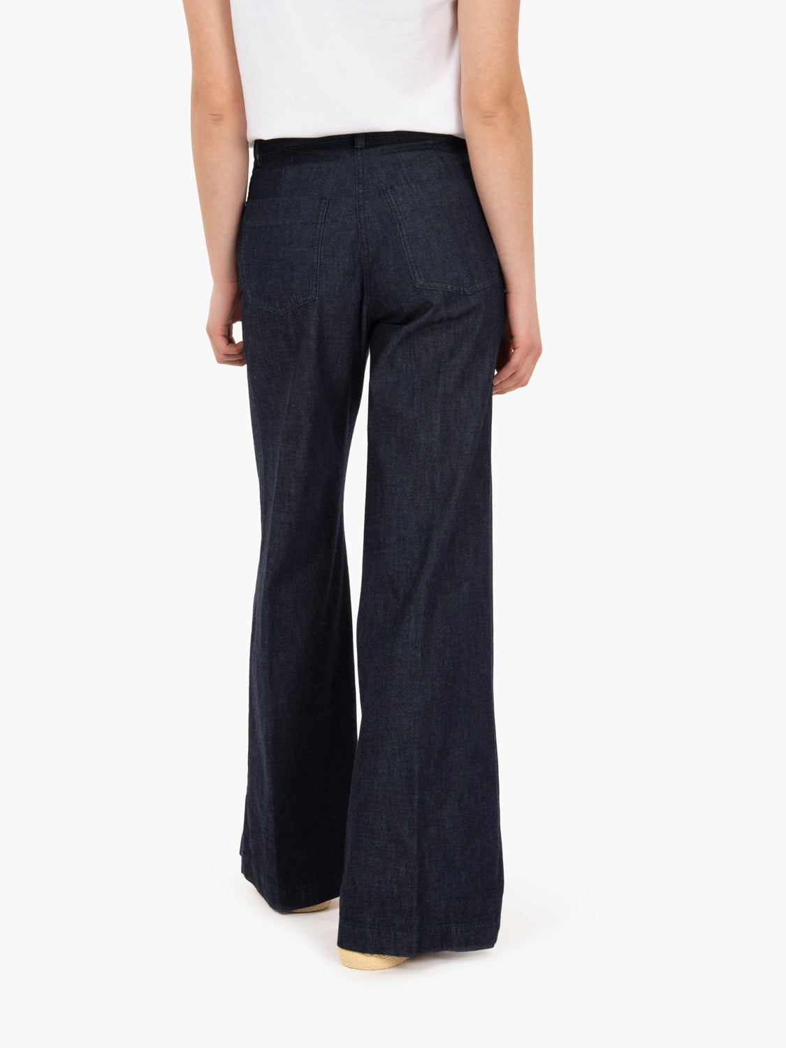 Long denim trousers