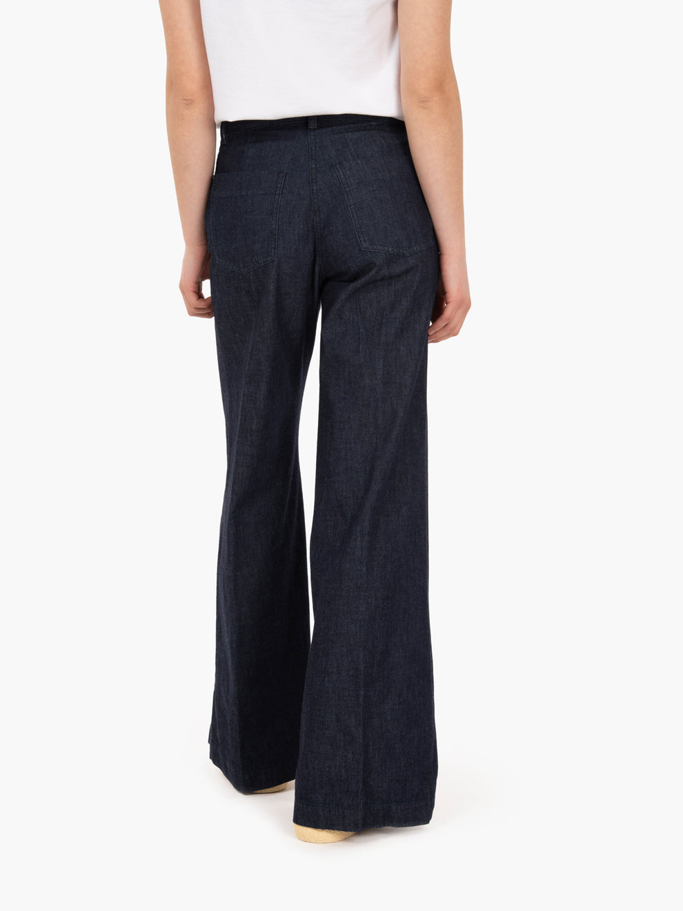 Long denim trousers