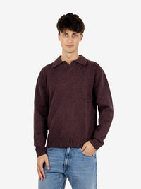 Polo in maglia barbera