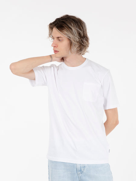 T-Shirt con taschino bianco