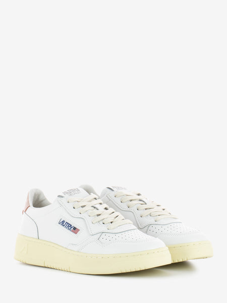 01 low in pelle white / pink