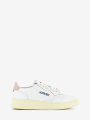 AUTRY - 01 low in pelle white / pink