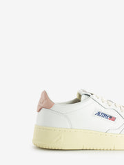 AUTRY - 01 low in pelle white / pink