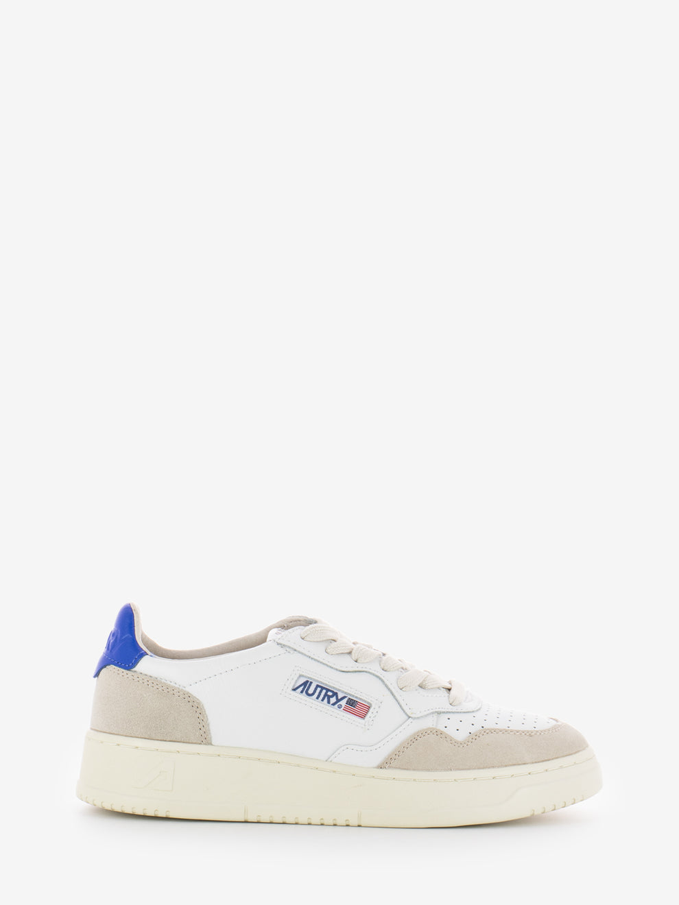 Medalist Low W in white / blue leather and suede