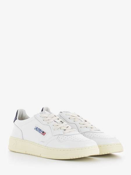 Medalist Low M in pelle bianco / space