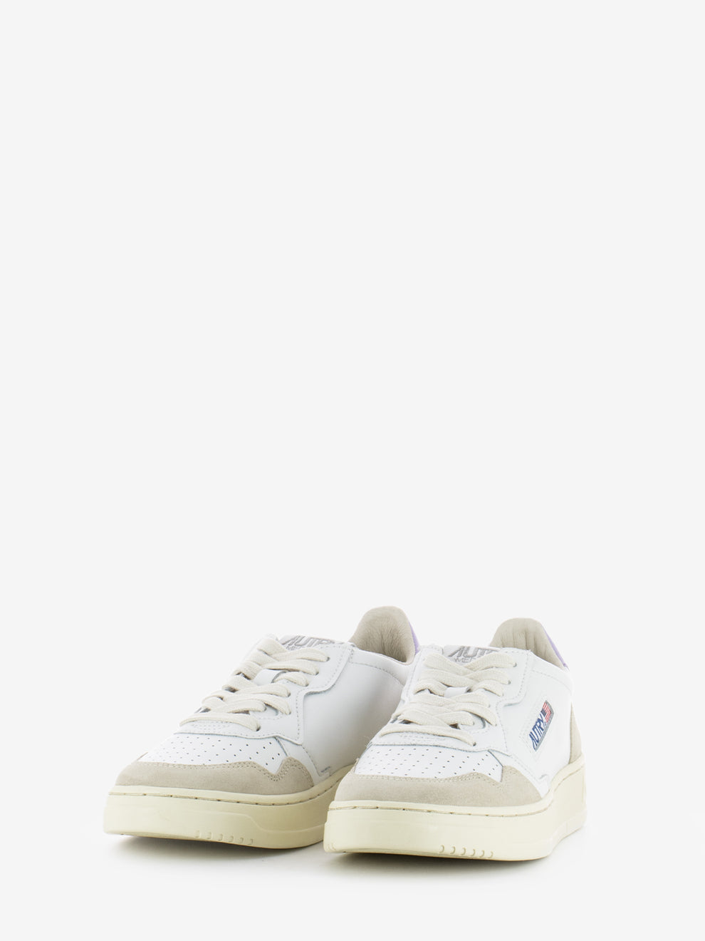 Medalist Low W in leather and suede white / lilac