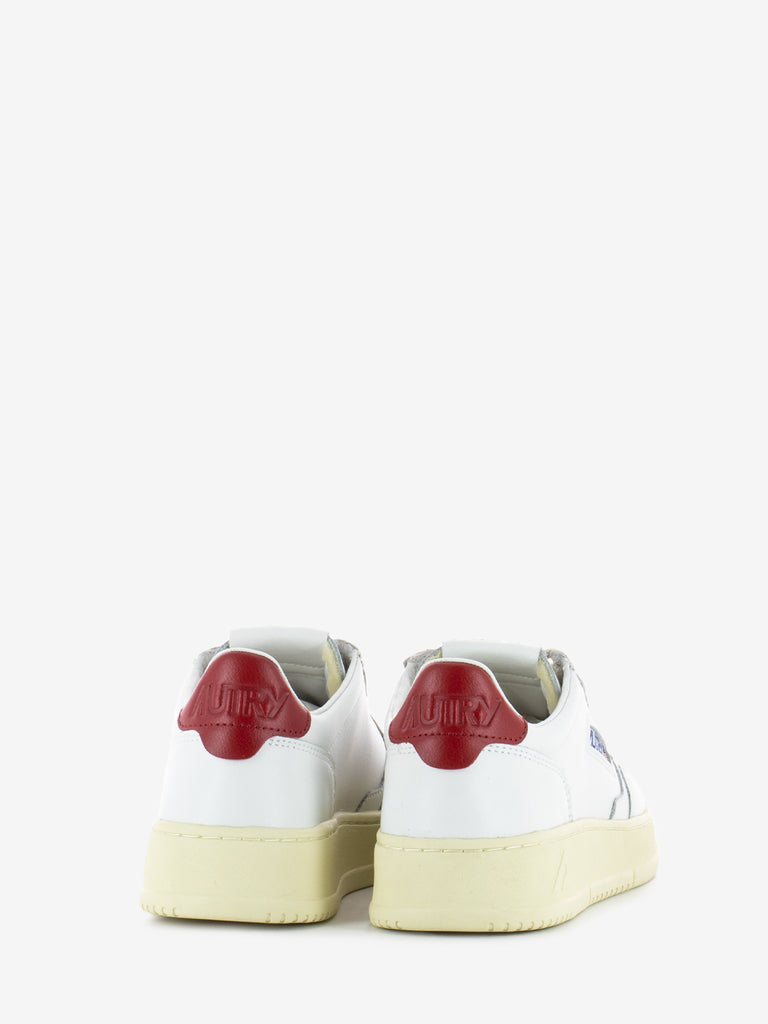 AUTRY - Mentalist Low W in pelle bianco / rosso