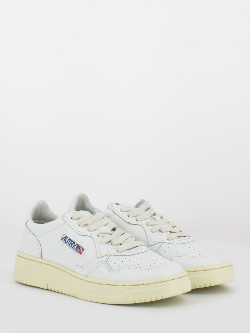 Mentalist Low W in white leather