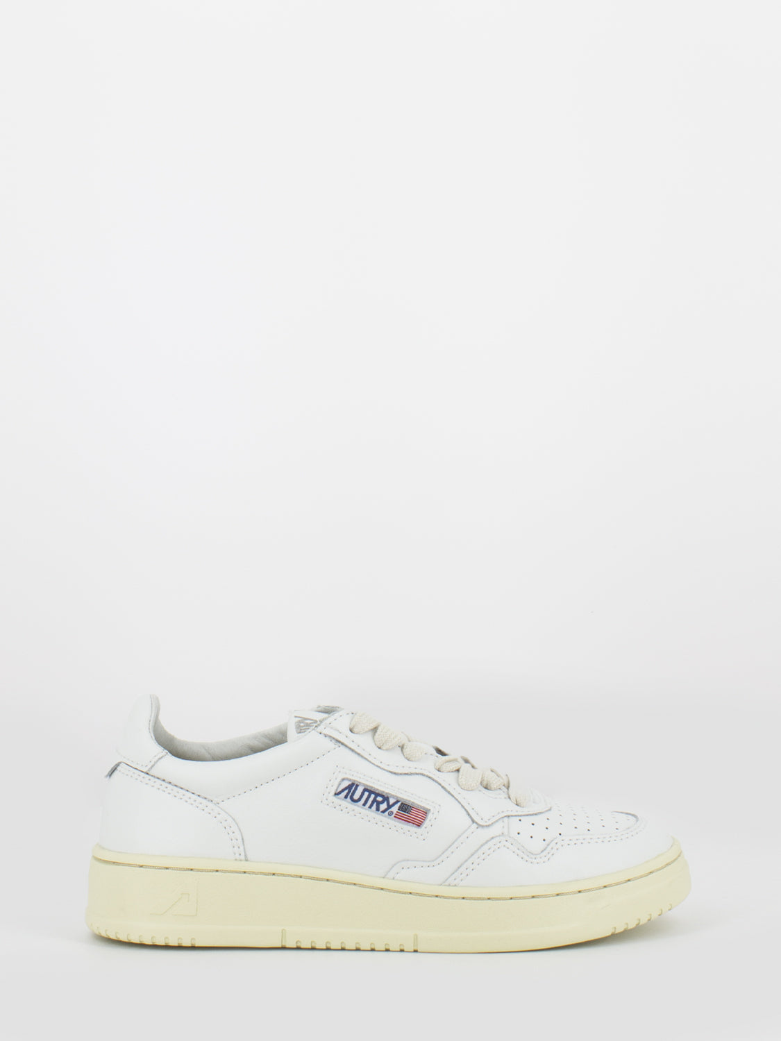 Mentalist Low W in white leather