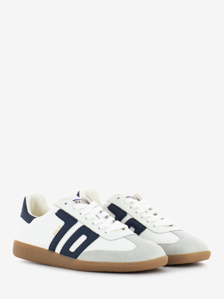 BACK 70 - Sneakers Cloud 03 leather blue / white