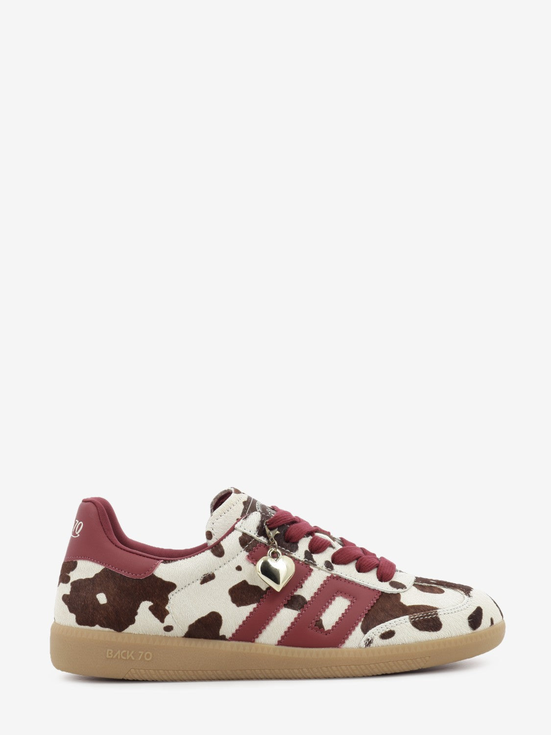 Sneakers Cloud fur cow mucca / red