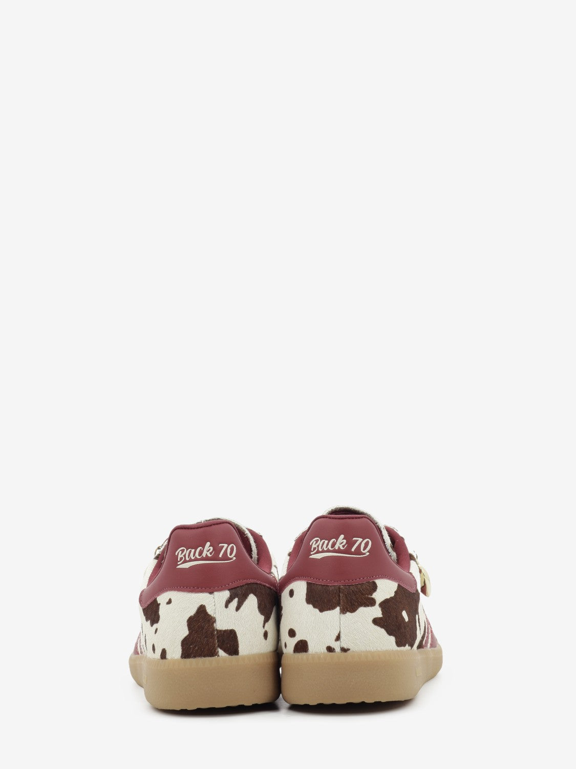 Sneakers Cloud fur cow mucca / red