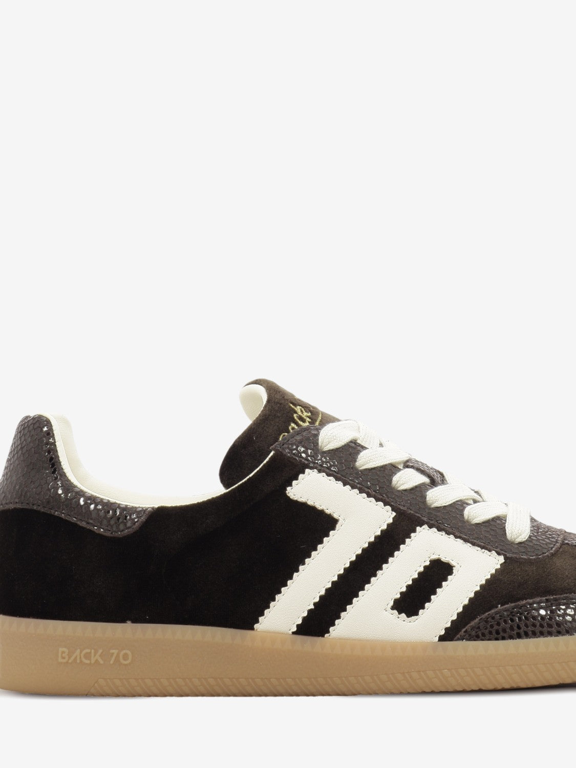 Cloud velvet coffee / butter sneakers