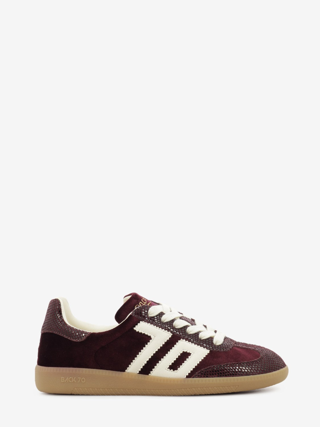 Sneakers Cloud velvet wine / butter