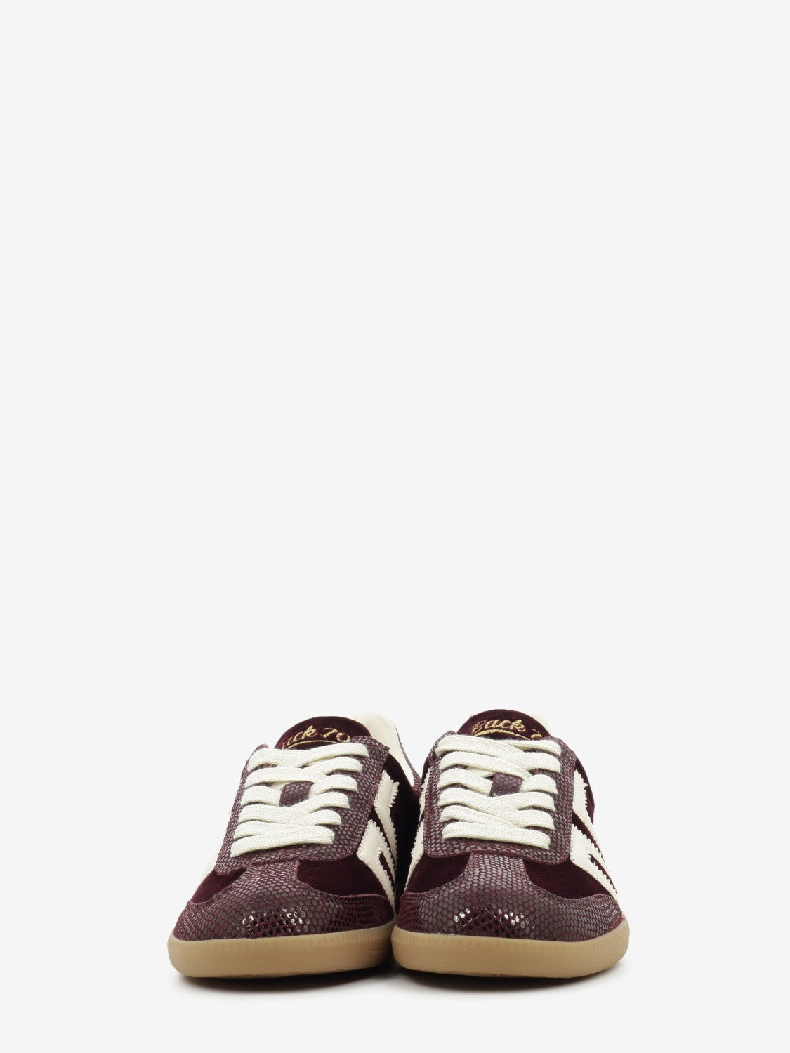 Sneakers Cloud velvet wine / butter