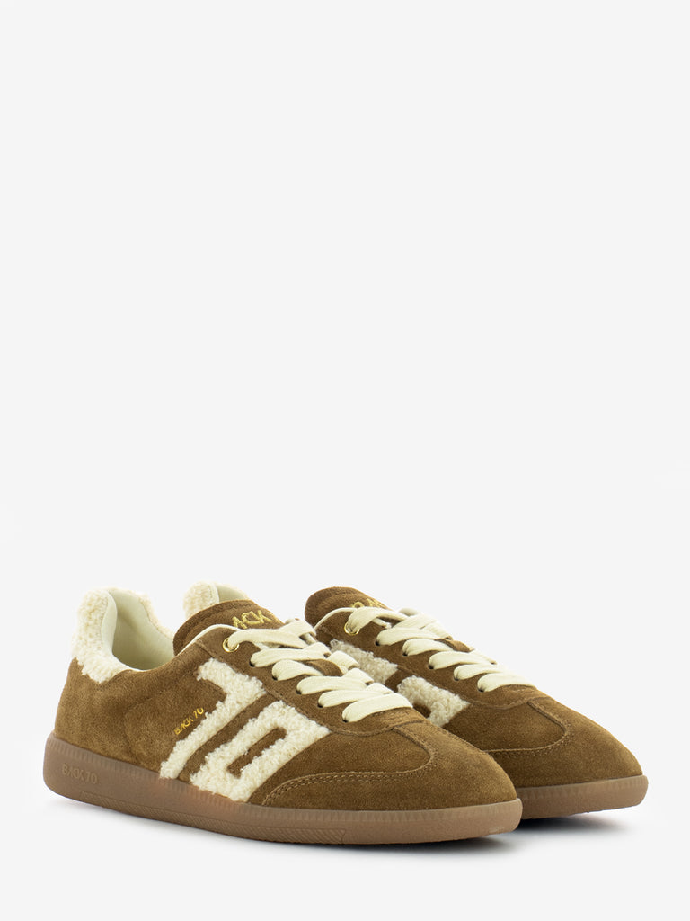 BACK 70 - Sneakers fur suede beige / tobacco cloud