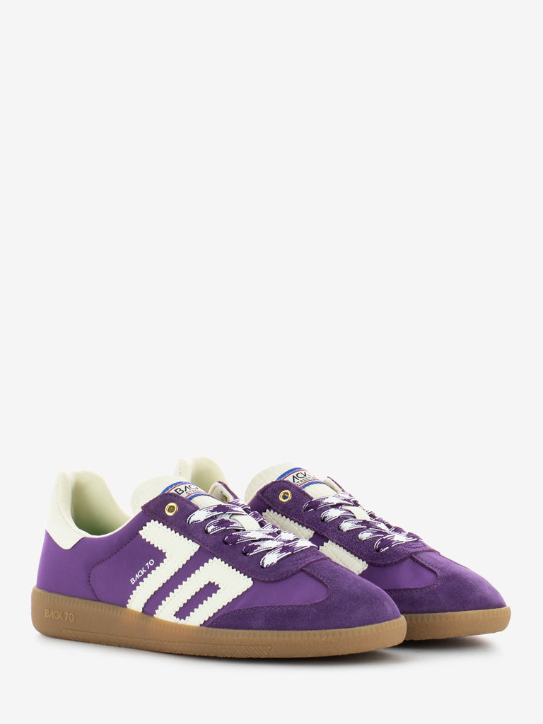 BACK 70 - Sneakers Ghost 18 purple suede / milk
