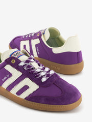 BACK 70 - Sneakers Ghost 18 purple suede / milk