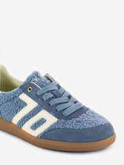 BACK 70 - Sneakers suede e teddy blue