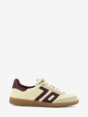 BACK 70 - Sneakers suede teddy leather butter