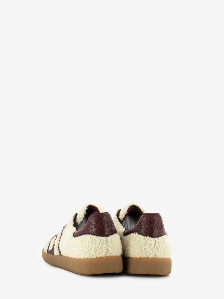 BACK 70 - Sneakers suede teddy leather butter