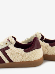 BACK 70 - Sneakers suede teddy leather butter