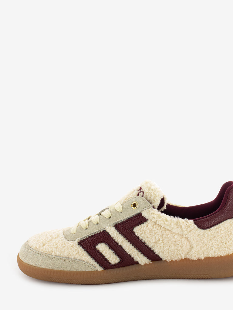 BACK 70 - Sneakers suede teddy leather butter