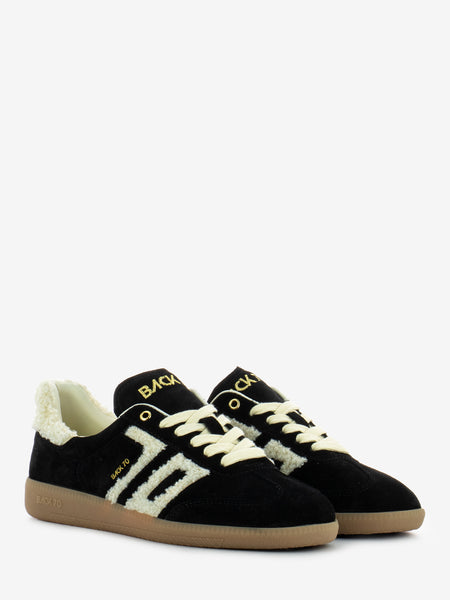 Sneakers teddy e suede off white / black