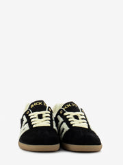 BACK 70 - Sneakers teddy e suede off white / black