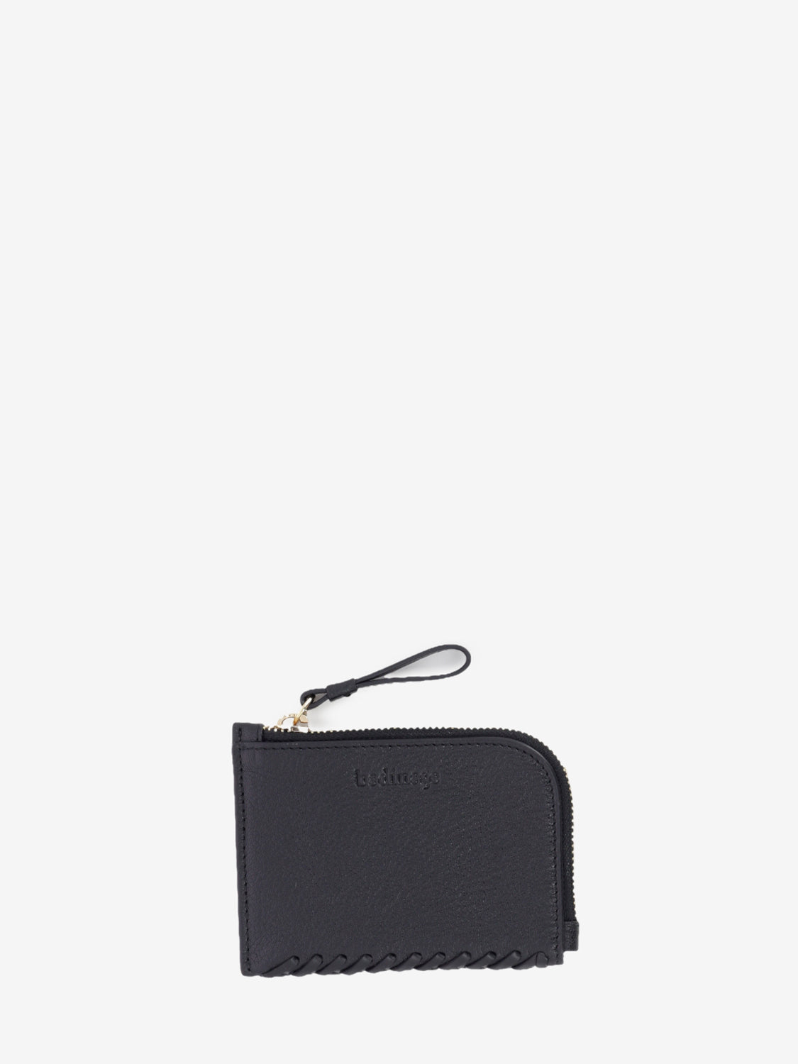 Black zipped card holder