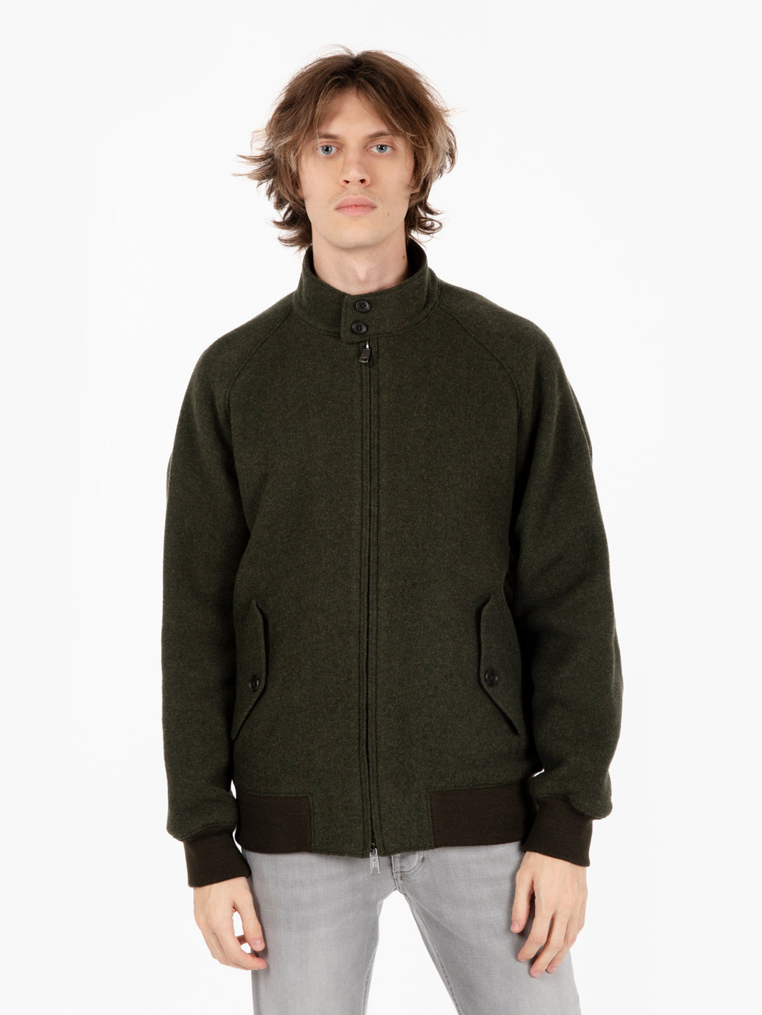 Giacca double wool G9 af loden green