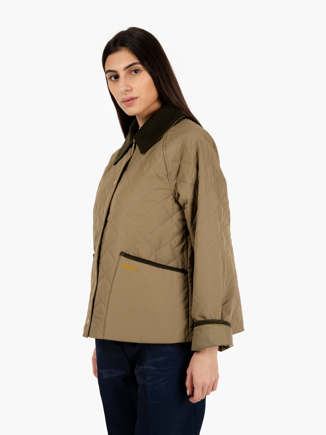 Anise Quilt jacket dusky green