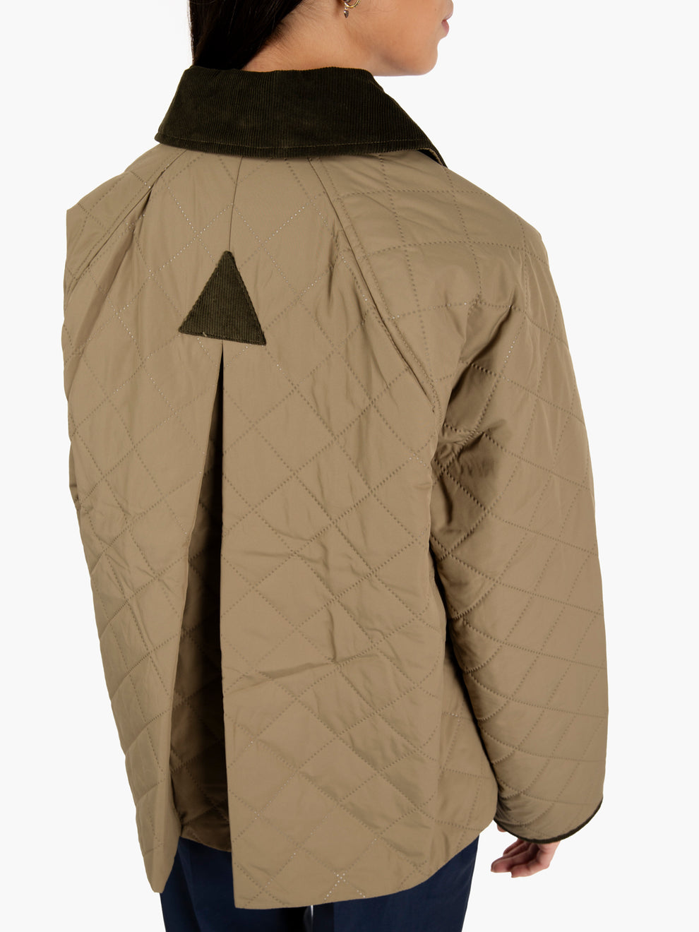 Anise Quilt jacket dusky green