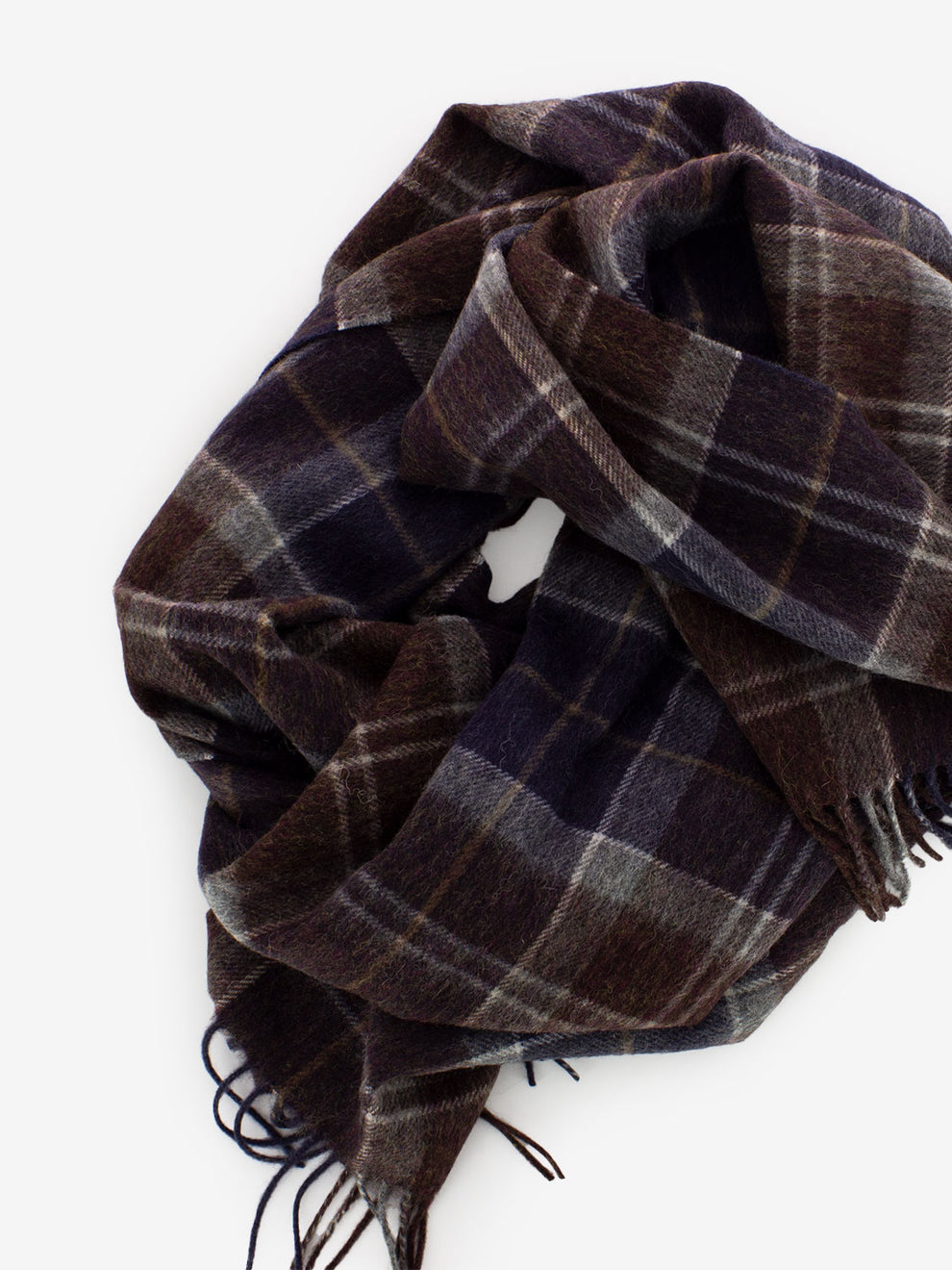 Braden tartan scarf midnight oak tartan