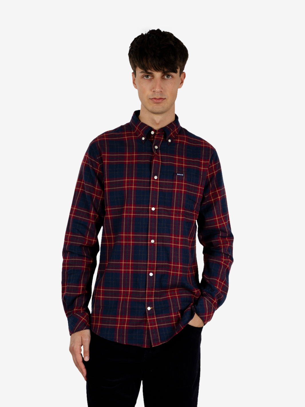 Broxburn Tailored checked shirt red / blu