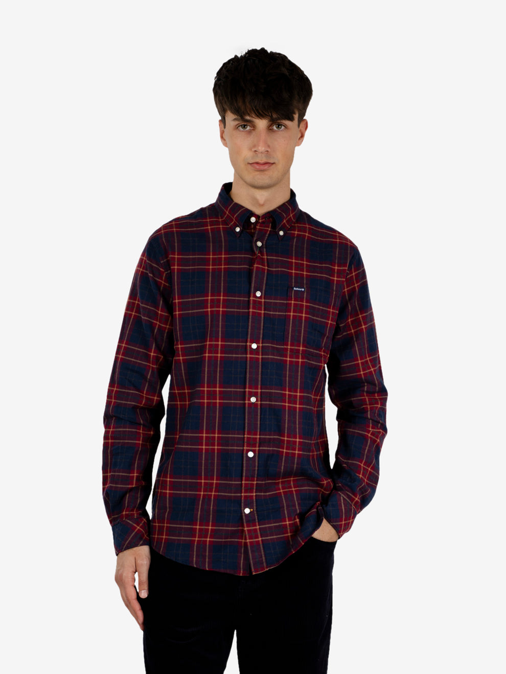 Broxburn Tailored checked shirt red / blue