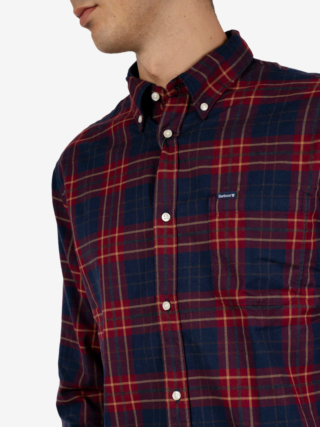 Broxburn Tailored checked shirt red / blue