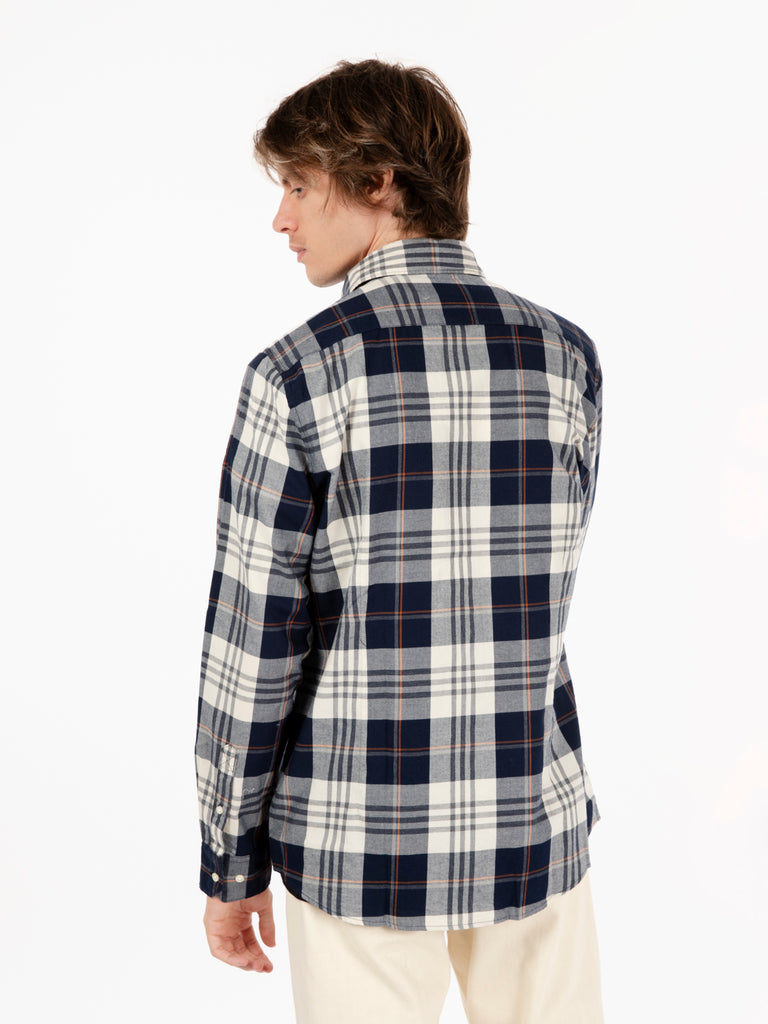 BARBOUR - Camicia Edgar tailored navy