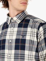 BARBOUR - Camicia Edgar tailored navy