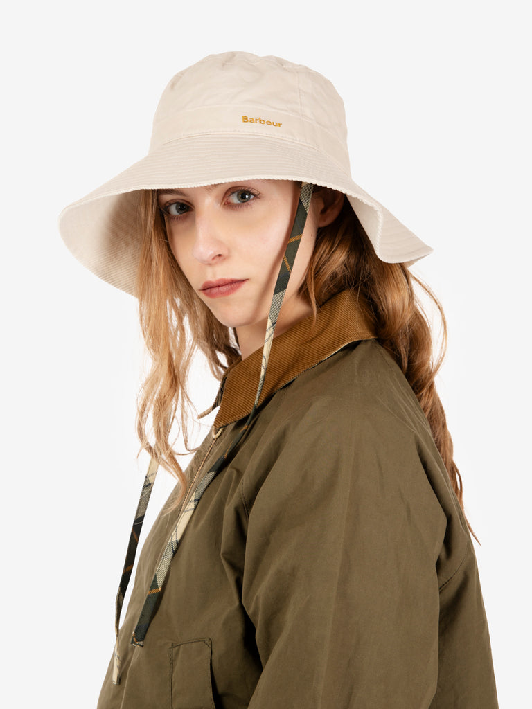 BARBOUR - Cappello bucket Mya oatmeal