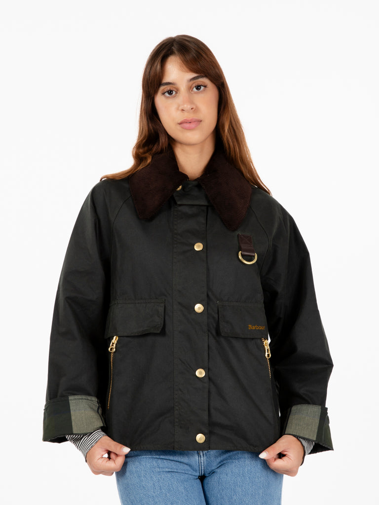 BARBOUR - Catton Wax sage ancient