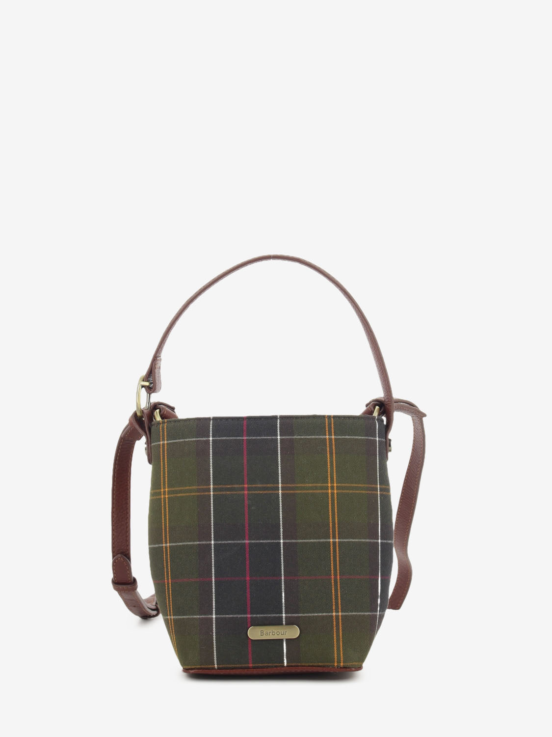 Cedar mini tartan bucket bag classic tartan