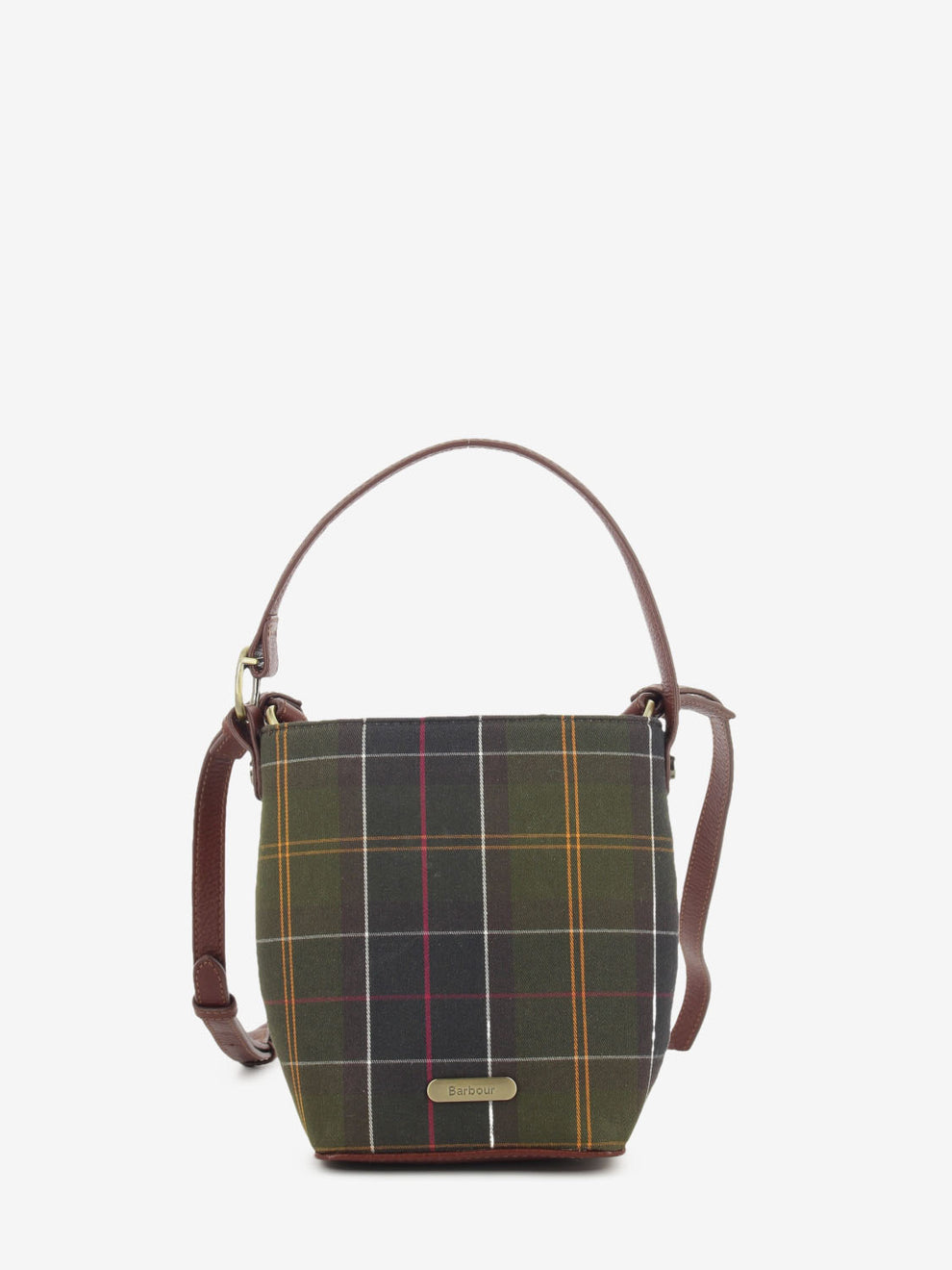 Cedar mini tartan bucket bag classic tartan